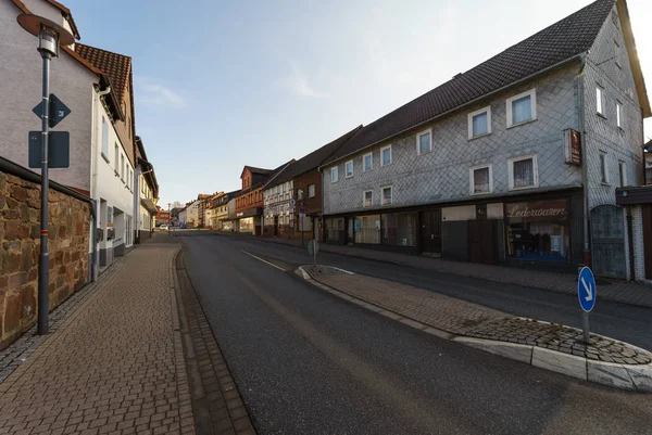 Neustadt Hessen Duitsland Februari 2018 Typische Architectuur Gebouwen Vakwerkbouw Oude — Stockfoto