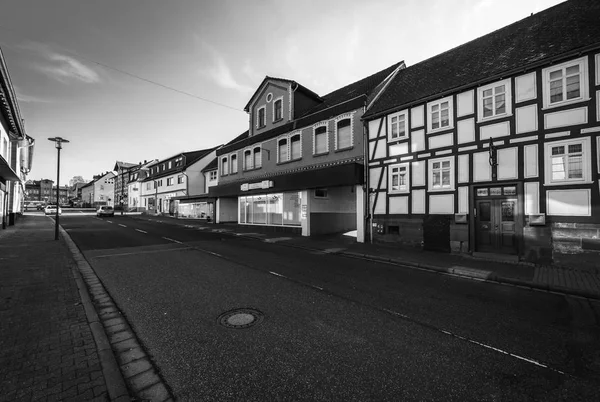 Neustadt Hesse Germania Febbraio 2018 Architettura Tipica Edifici Cornice Legno — Foto Stock