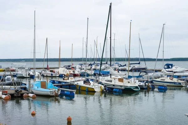 Geierswalde Allemagne Mai 2017 Marina Sur Lac Geierswalder See État — Photo