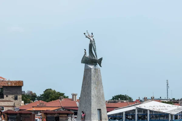 Nesebar Bulgarien Augusti 2017 Över Monument Till Nicholas Nesebar Forntida — Stockfoto