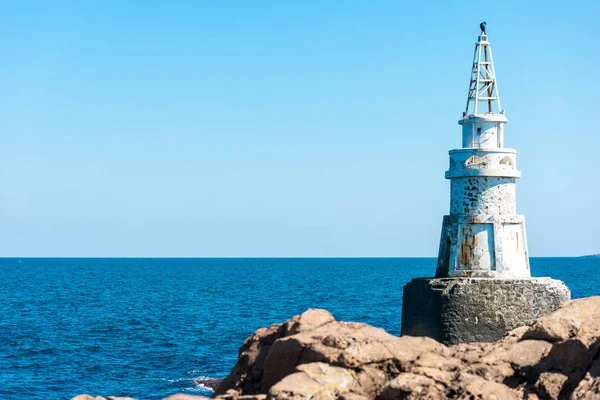 Маяк Скелях Чорне Море Ахтополя Болгарія — стокове фото
