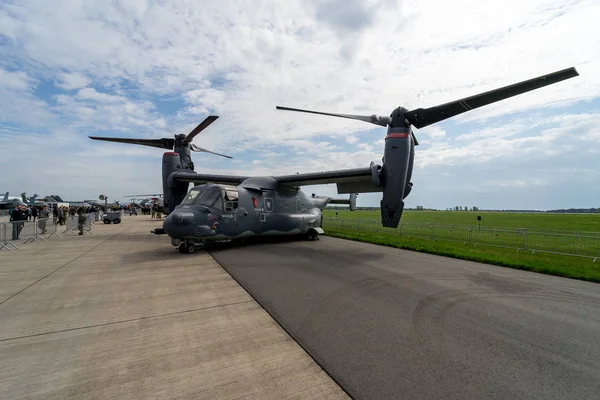 Berlin Tyskland April 2018 Stol Militära Transportflygplan Bell Boeing Fiskgjuse — Stockfoto