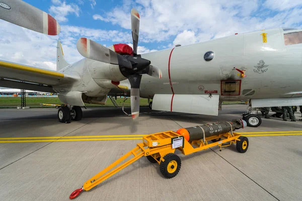 Berlín Alemania Abril 2018 Aviones Patrulla Marítima Lockheed Orion Torpedo — Foto de Stock