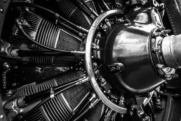 Berlin Germany April 2018 Radial Engine Wright 1820 Military Trainer — Stock Photo, Image