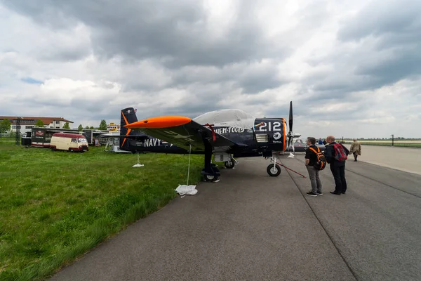 Berlin Deutschland April 2018 Militärisches Schulflugzeug Nordamerikanischer 28B Trojaner Marine — Stockfoto