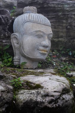 sacreed budha anıt baş Kamboçya 
