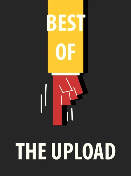 Best Of Upload tipografi vektör çizim — Stok Vektör