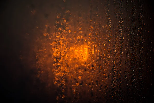 Drops on glass bokeh background. — Stock Photo, Image