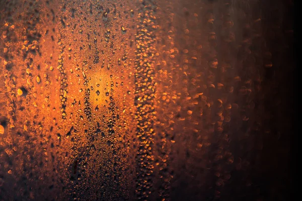 Drops on glass bokeh background. — Stock Photo, Image