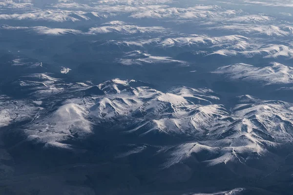 Vista desde el avión en la superficie de la Tierra . — Foto de Stock