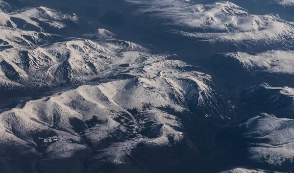Vista desde el avión en la superficie de la Tierra . — Foto de Stock