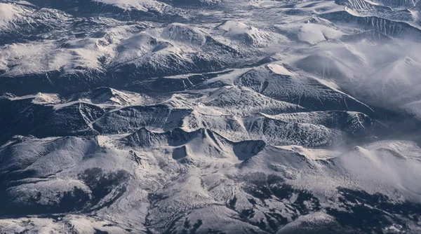 Vista desde el avión en la superficie de la Tierra . —  Fotos de Stock