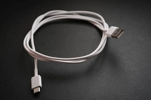 Kabel USB typu c. — Zdjęcie stockowe