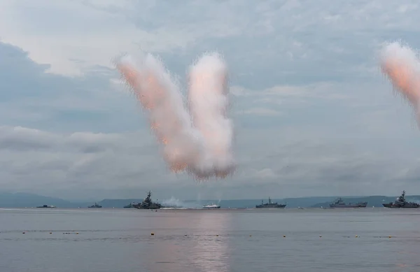 러시아에서 해군 일. — 스톡 사진