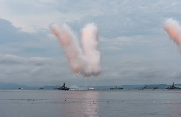 Navy day in Russia. — Stock Photo, Image