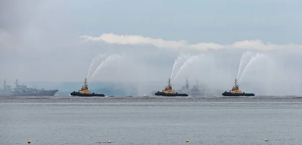 Marinblå dag i Ryssland. — Stockfoto