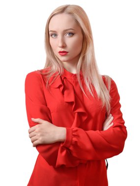 mavi gözlü kadın portresi.