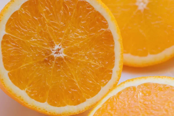 Sliced oranges. Selective focus. — Stock Photo, Image