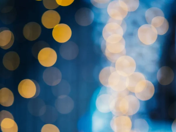 Renkli Bokeh Arka Plan Noel Işıkları — Stok fotoğraf