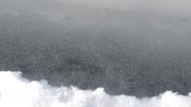 Gran Grieta Mar Congelado — Vídeos de Stock