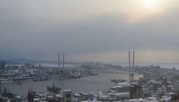 Stadsbilden Daylight View Vinter — Stockfoto