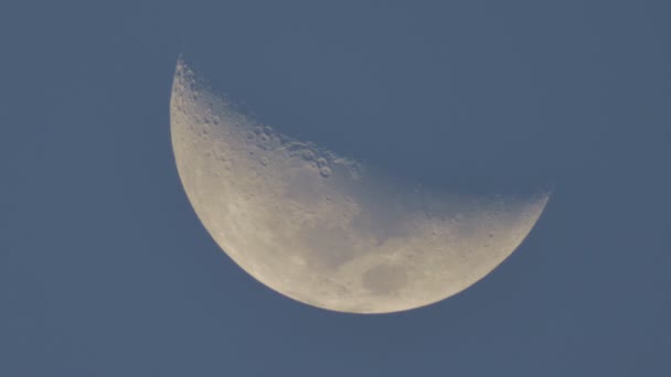 Luna Muove Attraverso Cielo — Video Stock