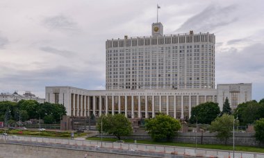 MOSCOW, Rusya - 13 Haziran 2017: Rusya Federasyonu Hükümet Binası.