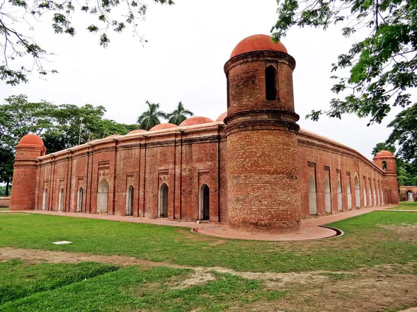 Mosquée Sixty Dome Communément Appelée Mosquée Shait Gambuj Est Site — Photo