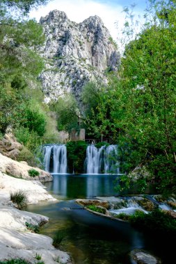 Algar Falls. Bölge Alicante. İspanya