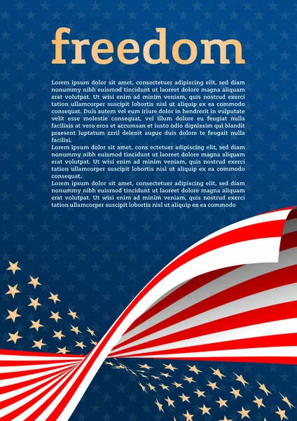 American heroes poster — Stock Vector