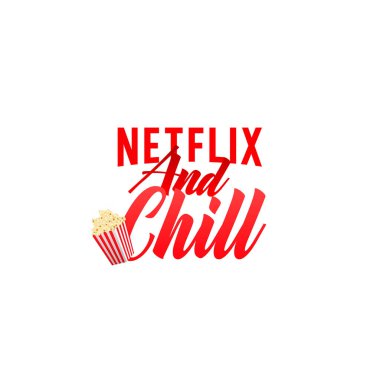 Netflix ve Chill çizgi romanları film izliyor.