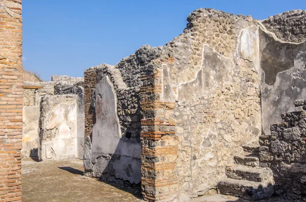 Ruiny starożytnej Pompei we Włoszech — Zdjęcie stockowe