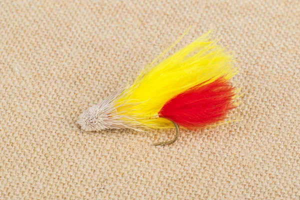 Hand Tied Fishing Flies Close Up — Stock Photo, Image