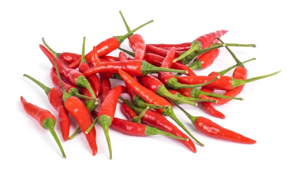 Red Chili Peppers Isolated on White — Stock Photo, Image