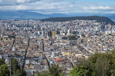 Quito Tarihi alanının görünümü