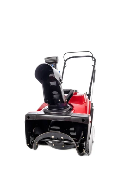 Front View of a Red Gas Snowblower — Stock Photo, Image