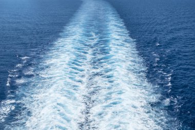 Beyaz dalgalar arkasında seyahat Karayipler Cruise Ship kurdu