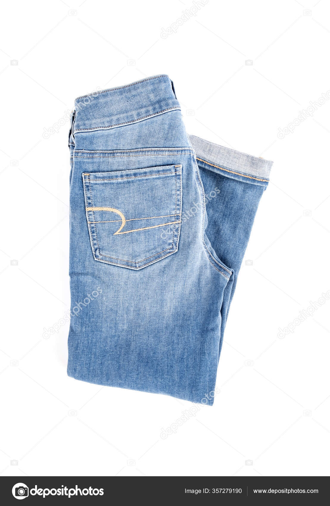 light colored blue jeans