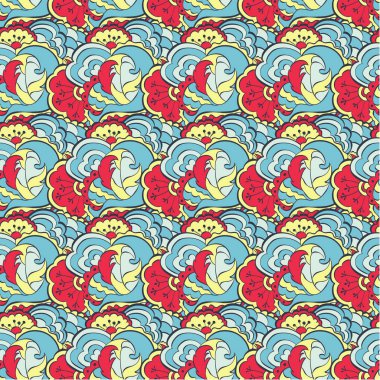 Vector floral Dikişsiz desen arka plan