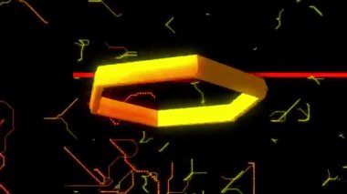 Arka plan altıgen tüneli