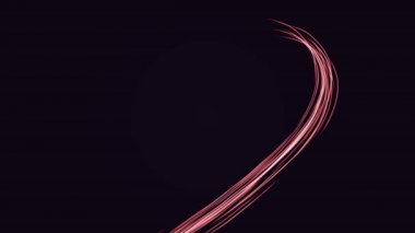 Neon kalp çizgilerden oluşur. Koyu arkaplanda kırmızı 4k animasyonu