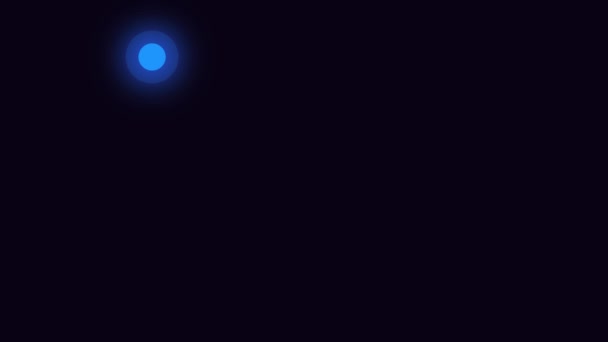 Abstracto Sin Costura Looped Animation Glowing Neon Sphere Lines Diseño — Vídeos de Stock