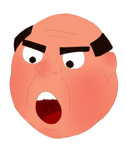 Very Angry Fat Man — Stock Photo, Image