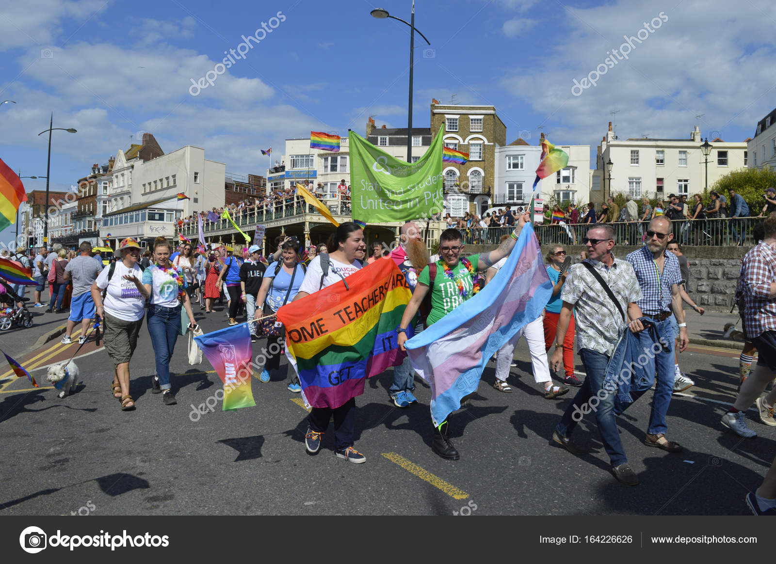 Resultado de imagem para fotos e imagens de gays carregando a bandeira do arco Ã­ris