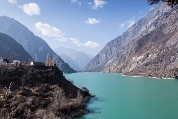 Paisagem natural do planalto, filmado na província de Sichuan, China — Fotografia de Stock