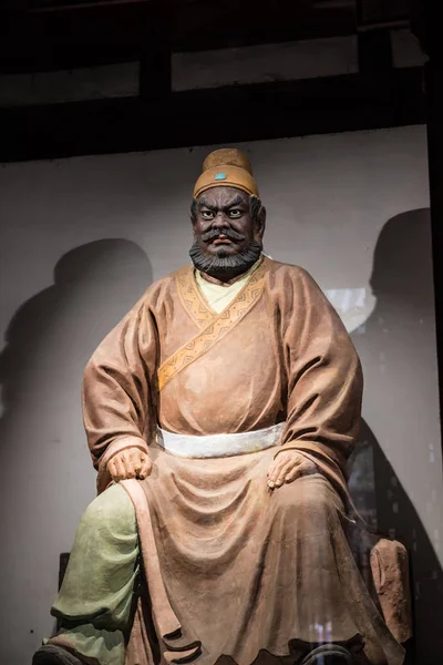 中国历史人物雕像 — 图库照片