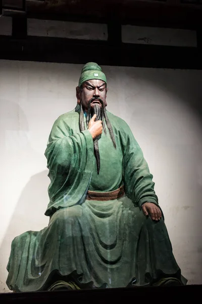 Chinese historical figure statue — Stock Photo, Image
