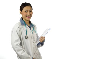 Genç bayan doktor.