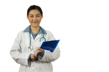 Genç bayan doktor.