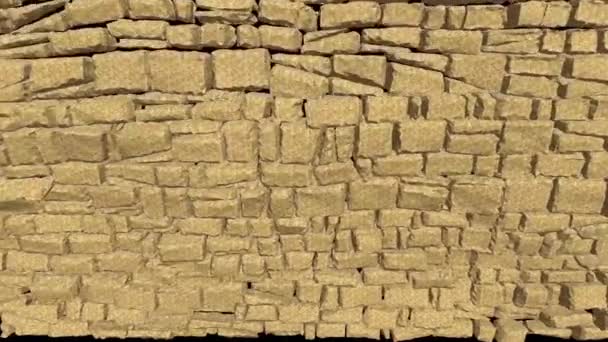 Duvar Patlaması Taş Duvarların Yıkılması Taş Duvarların Yıkılması Duvarların Yıkılması — Stok video